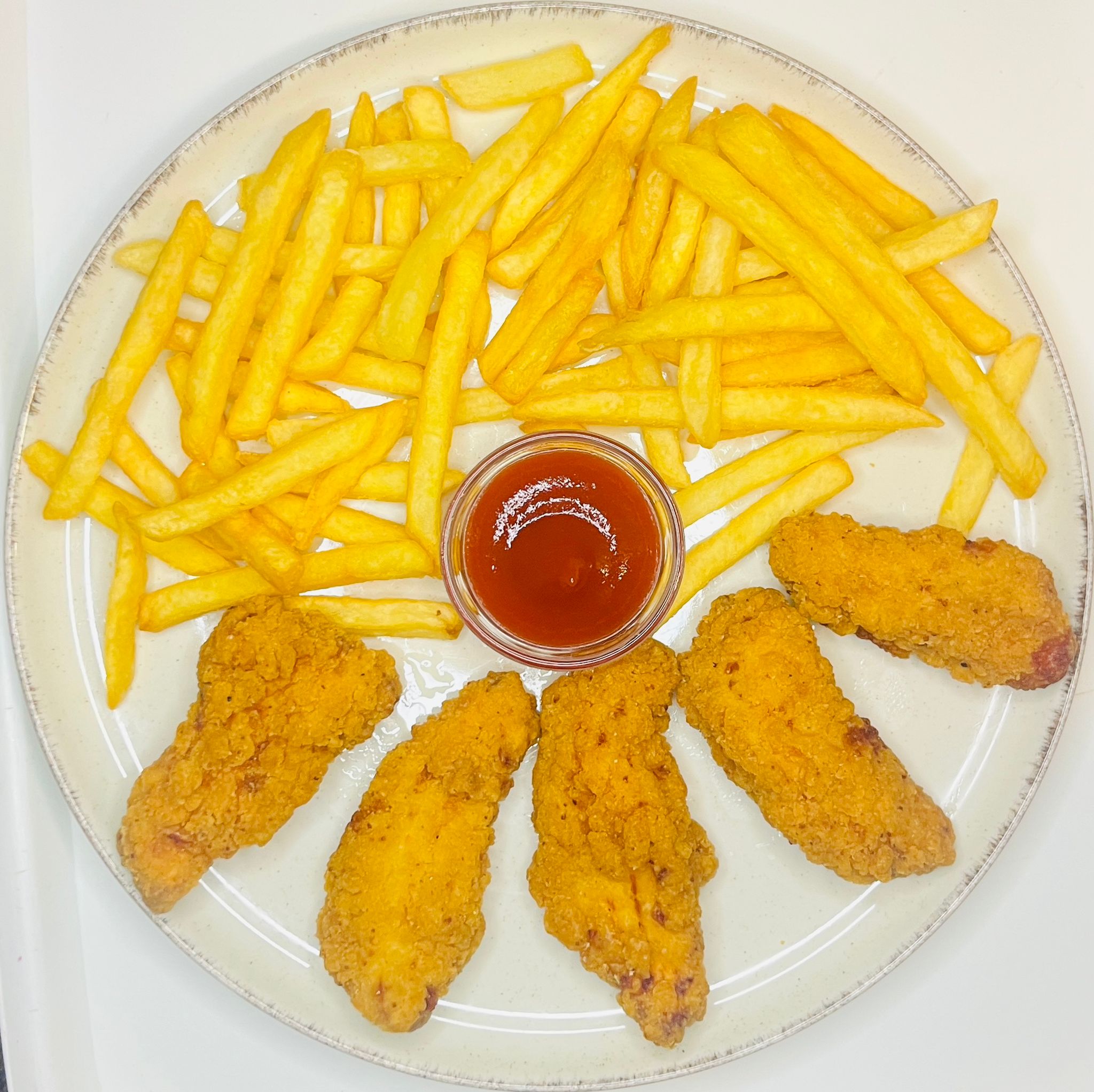 Crispy kylling tallerken