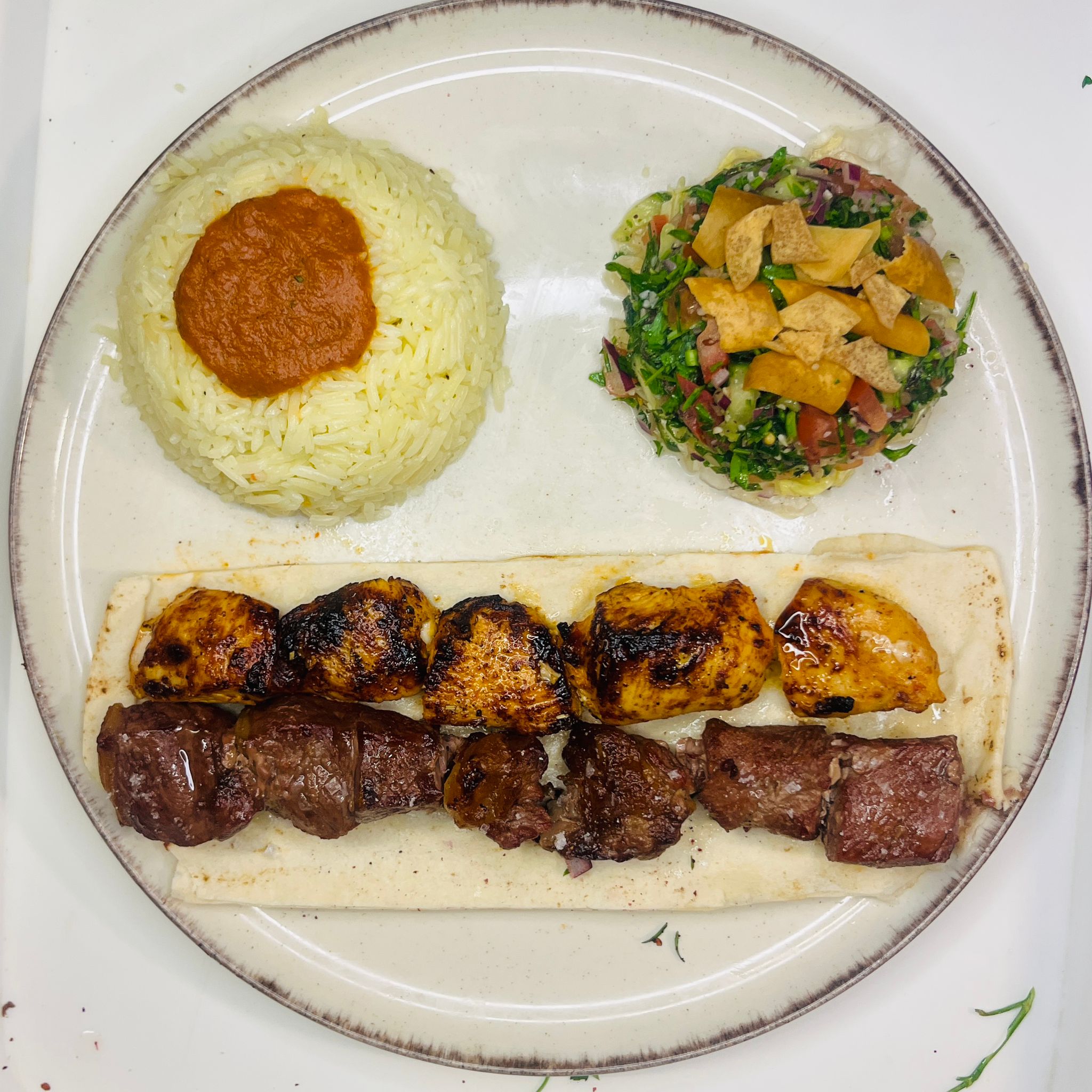 kylling og kalve tallerken